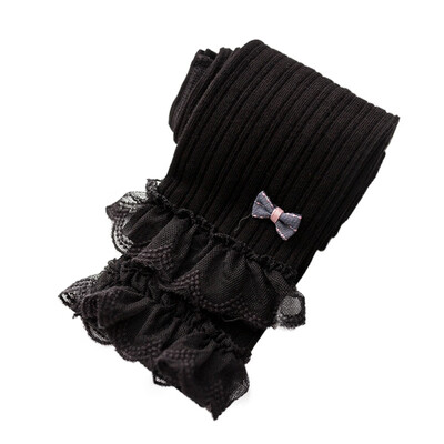 

Autumn Children Newborn Toddler Baby Girls Pants Cotton Leggings Elastic Waist Lace Bow knot Design Toddler Bottoms