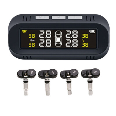 

LCD Display & Internal Sensor Solar Power Tire Pressure Monitor System For Car