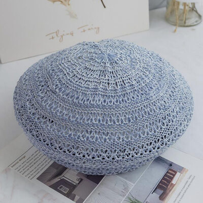 

Summer Women Mesh Ivy Newsboy Ivy Cap Ladies Crochet travel Painter Hat Beret
