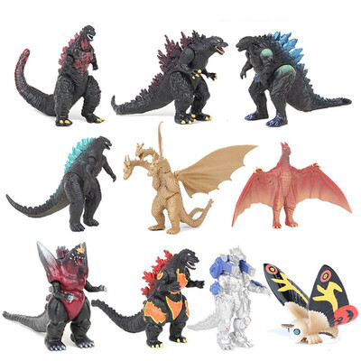

YIWULA10Pcs Set Mechagodzilla Gigan Anguirus Action Figure PVC Gift Toys