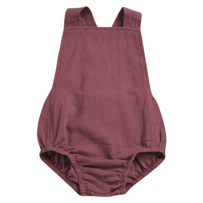 

Fashion Baby Romper Newborn Girls Solid Print Jumpsuit Sleeveless Strap Infant Boys Casual Outfits 0-18M