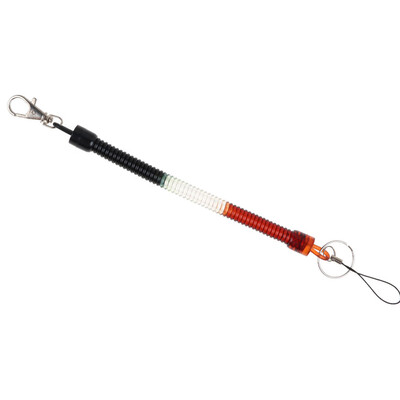 

Wallet Phone Elastic Spring Coiled Plastic Key Chain Clip Key Ring Spiral Strap Rope Stretchy Lanyard