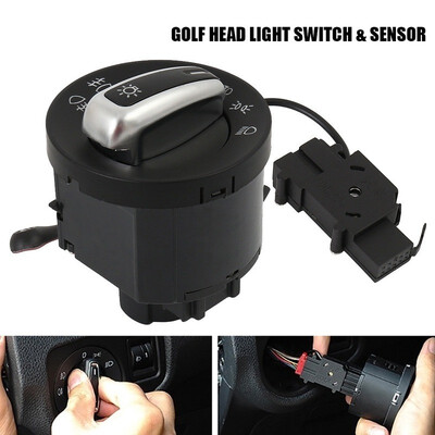 

Car Auto Headlight Head Light Switch & Sensor For VW Golf MK6 MK5 Jetta Tiguan