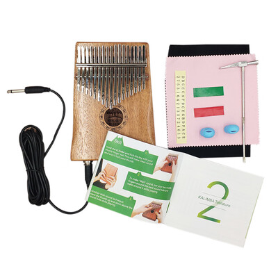 

Kalimba Mbira Thumb Finger Piano Portable 17 Keys Solid Wood Rechargeable Musical Instrument Gift for Music Lovers Beginners
