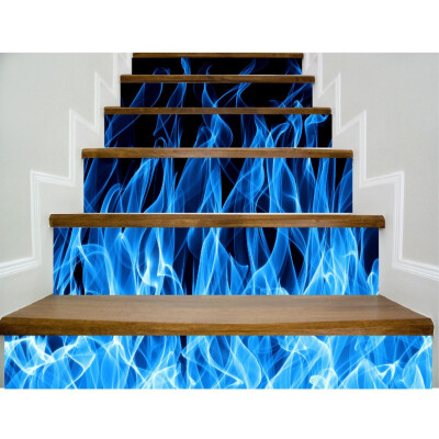 

Creative 3D DIY Hallway Step Floor Stickers Self-adhesive Staircases Sticker for Stairway 6PCSset