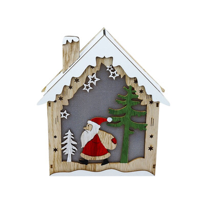 

Toponeto Christmas Ornaments LED Light Chalet Hotel Bar Christmas Tree Decoration