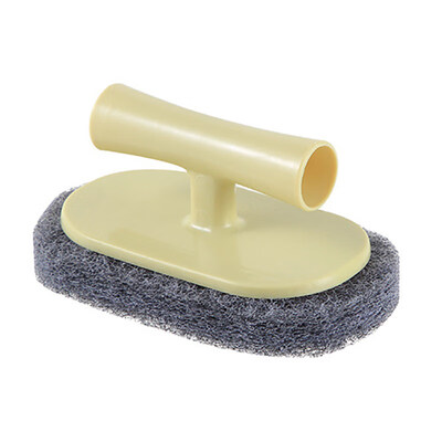 

Handled Brush Scouring Pad Scrubber Sink Pot Bowl Plate Kitchen Cleaning Tool