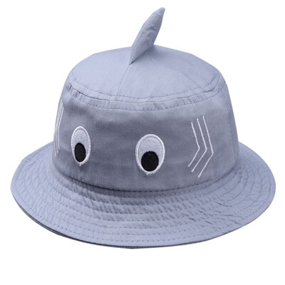 

Autumn Baby Boys Girl Toddler Cartoon Print Bucket Hats Caps Reversible Sun Headwear