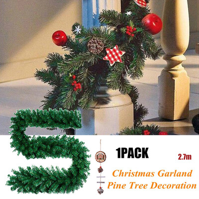 

Gobestart 27M Christmas Decorations Ornaments Xmas Tree Garland Rattan Party Decor