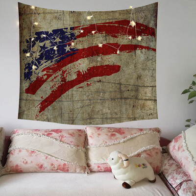 

Gobestart Independence Day Print Family Tapestry Light String Combination Wall Decor15x2m