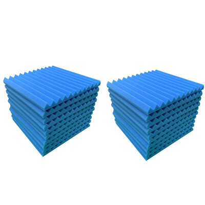 

Gobestart 20Pcs Acoustic Foam Panel Sound Stop Absorption Sponge Studio KTV Soundproof
