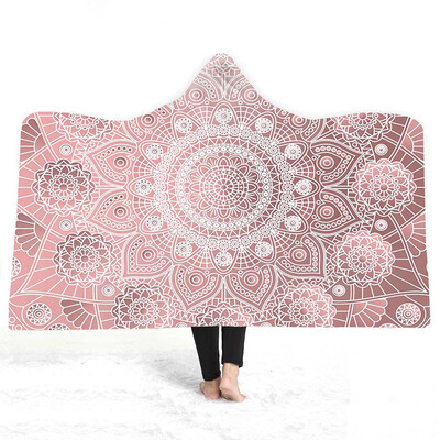 

Magic Cloak Hooded Blanket Adult Children Wear Hats Double Wool Hooded Blanket No Discoloration Hooded Blanket Daily Supplies