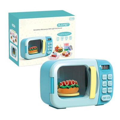 

〖Follure〗Baby Role Playing Toy Electric Household Appliances Analog Microwave Toy Set