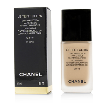 

CHANEL - Le Teint Ultra Ultrawear Flawless Foundation Luminous Matte Finish SPF15 - 30 Beige 30ml1oz