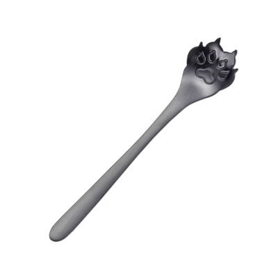 

Cute Stainless Steel Kitty Cat Claw Coffee Spoon Stirring Mug Spoon Teaspoon Tea Cake Dessert Spoon Long Handle Tableware