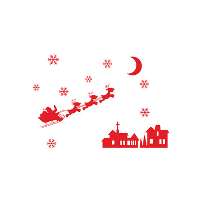 

Gobestart Christmas Snowman Snowflake Decoration Decal Window Stickers Home Decor