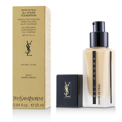 

YVES SAINT LAURENT - All Hours Foundation SPF 20 - BD30 Warm Almond 25ml084oz