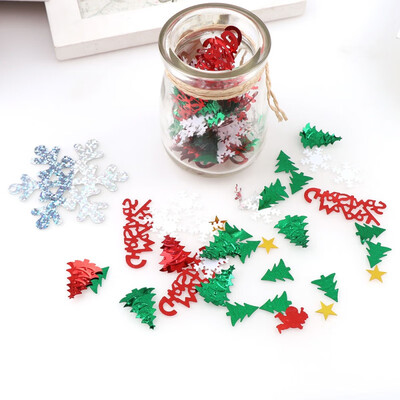 

15g Christmas Confetti Metallic Foil Confetti Sequins Table Confetti Christmas New Year Wedding Party Decorations