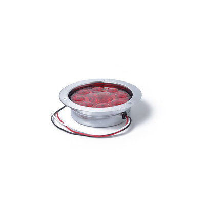 

12-24V LED Red Round Reverse Brake Turn Signal Rear Tail Light Trailer RV Compatible for Truck
