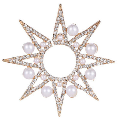 

1Pc Fashion Sun Flower Brincos Bohemian Diamond Ethnic Crystal Stud Earring Boho Pearls Earrings For Women