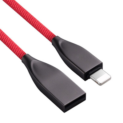 

Fast Charging Auto Disconnect Cable With LED Indicator Nylon Shielded Braided USB Data Sync Cable For iPhone X 8 Plus 7 7s