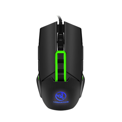 

MOYUKAXIE S400 Gaming Mouse USB Wired Mechanical Mouse 3200DPI Programming 9 Buttons Breathing LED Mouse Gamer for PC Laptop Red