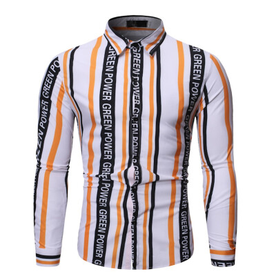 

Tailored New Style For Men In Autumn And Winter Fashion Printed Long Sleeve Shirt Blouse