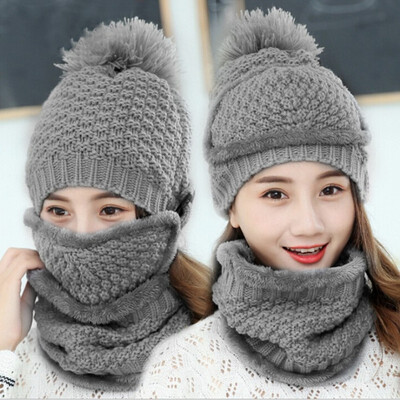 

Hat girl winter warm thickening candy color sweet&lovely knitting wool hat han version joker leisure fashion hat