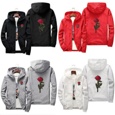 

US STOCK Men Women Windbreaker Jacket Outdoor Sport Running Coat Lovers Clothing