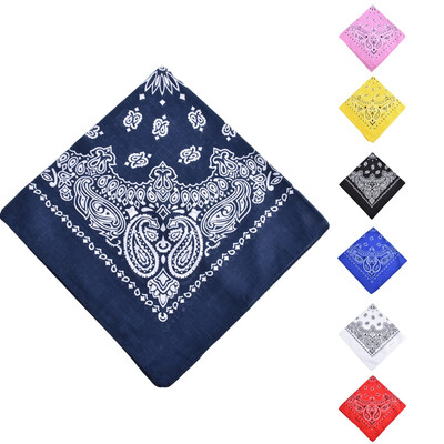 

Men Women Square Scarf Paisley Bandana Hair Band Neckerchief Hip Hop Kerchief Unisex Headwear