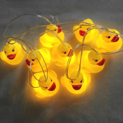 

Gobestart LED Little Yellow DuckLight String Battery Light With Modeling Light String