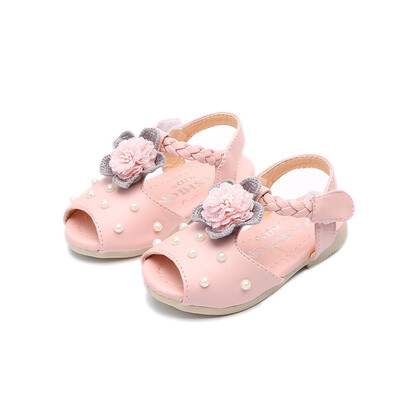 

Flower Sandals Baby Shoes Summer PU Flower Baby Girls Sandals Fashion Skidproof Baby Sandals Sandy Beach Comfort Girls Sandals