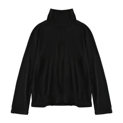 

Loose Solid Color Stripe Long Sleeve Women Basic T-shirt Daily Autumn Tops