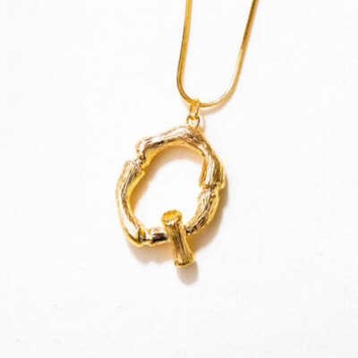 

Gold Letter A-Z Pendant Chain Necklace Fashion