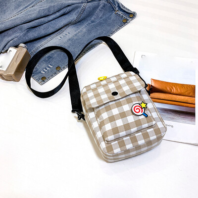 

Tailored Canvas Small Bag Female Wild Simple Square Bag Casual Shoulder Messenger Bag