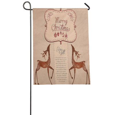 

〖Follure〗Garden Flag Indoor Outdoor Home Decor Christmas Flag A