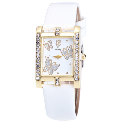 

〖Follure〗Retro Candy Colors Design Leather Band Analog Alloy Quartz Wrist Watch