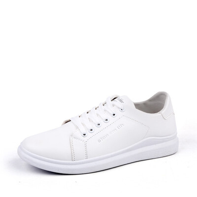 

Mens low-up sneakers lace-up casual shoes Leisure Shoes Korean version white shoes