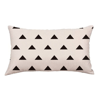

〖Follure〗Geometry Painting Linen Cushion Cover Throw Pillow Case Sofa Home Decor A