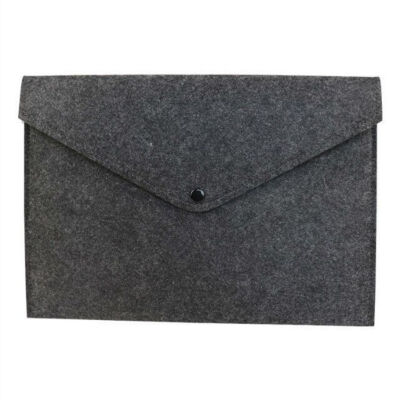 

Portable Solid Color Portable A4 Felt File Folders Storage Bag Office Document Envelop Storage Folder