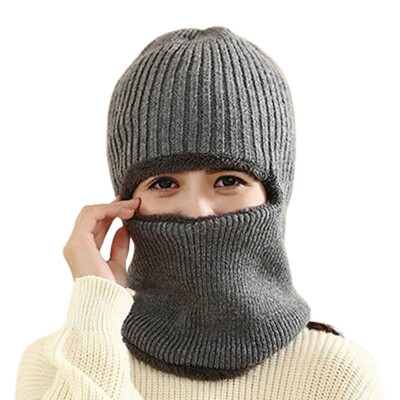 

Winter Men Women Warm Beanie Cap Wool Knit Snow Hat Scarf Balaclava Item Latest