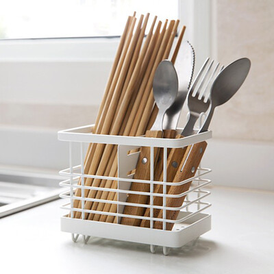 

Toponeto Household Punch-Free Wrought Iron Towel Rack Kitchen Debris Rack