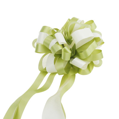 

10pcs Wedding decoration Bright Color Pull Bows Florist Craft Pull Bows With Ribbon Gift Wrapping Car Decoration
