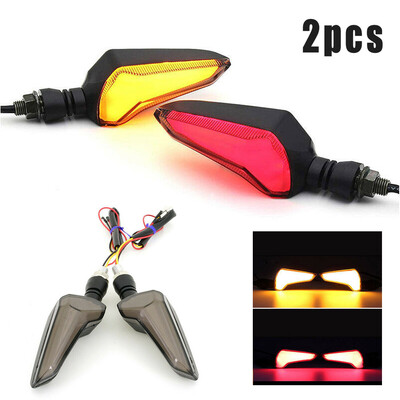 

2 Motorcycle LED Light Flasher Turn Signal Indicator Lamp For Kawasaki Honda