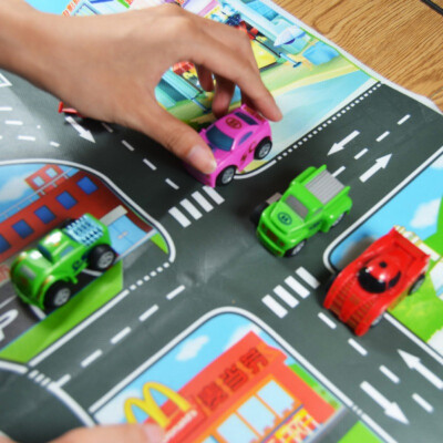 

Childrens Car Toys 10 Cars 1 Map City Parking Map Road Map Toy Model Car Climbing Pad English Childrens Day Childrens Gifts