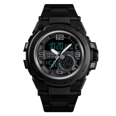 

KMEI New Men Sports Watches Smart Bluetooth Watch Calorie Pedometer Remote Camera Waterproof Wristwatches 1517