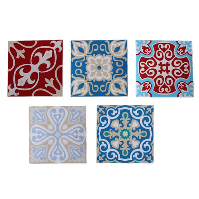 

5pc 81220cm DIY Mosaic Wall Tiles Stickers Waist Line Wall Sticker Kitchen Adhesive Bathroom Toilet Waterproof PVC Wallpaper