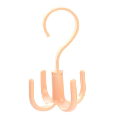 

4 Claw 360 Degree Rotatable Multi-Function Rack Clothes Tie Belt Plastic Closet Storage Hooks Handbag Bag Holder Space Saving