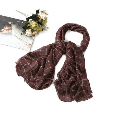 

Women Shawls Plaid Scarf Wraps Cotton England Style Retro Shawl Wrap Blanket Warm Tippet Classic Elegent 18075CM