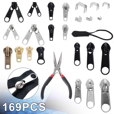 

16984PCS Zipper Shaver Head Zipper Repair Kit Universal Instant Spare Part Tools Accessories